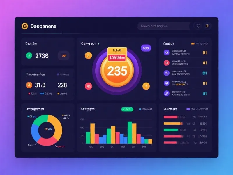 数据分析面板展示